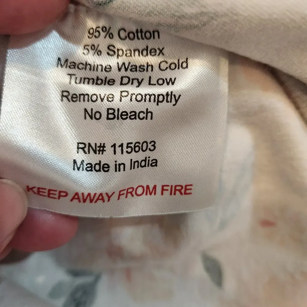 BABY BE MINE White Multi Floral Labor Delivery Nursing Knee Length Robe Women SM
